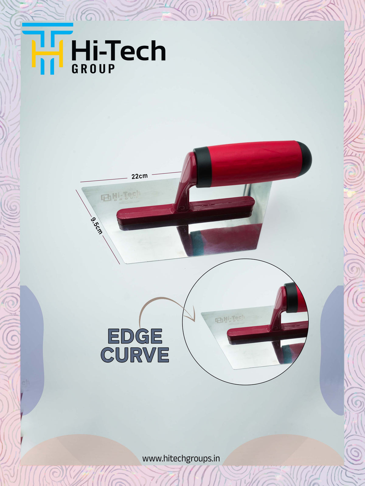 HITECH Stainless Steel Stucco Trowel