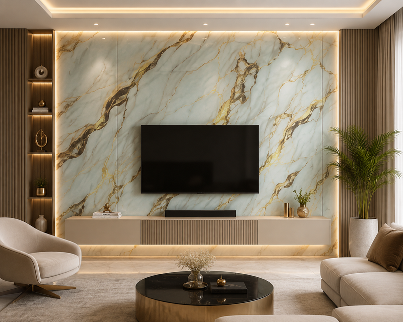 UV Marble Sheets - Application