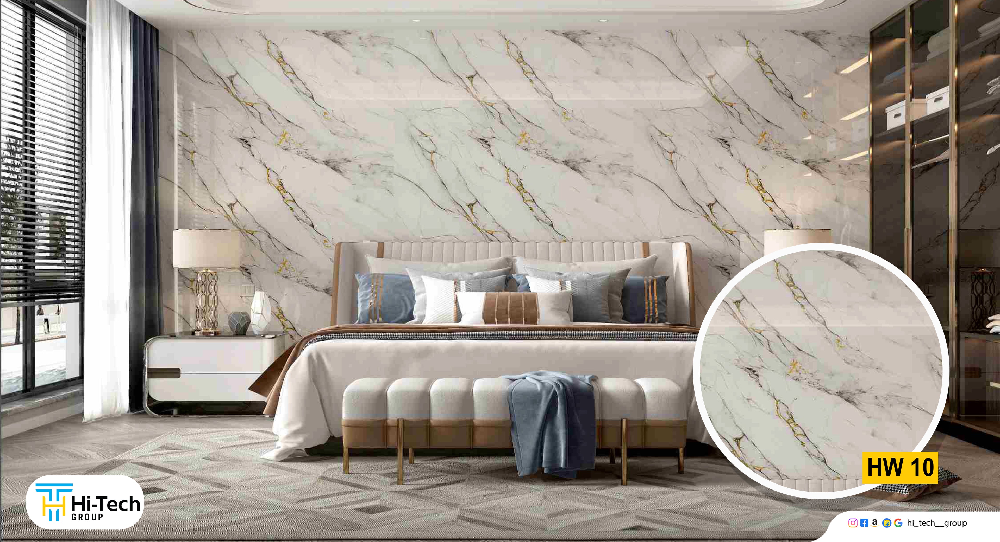 HITECH UV MARBLE STICKER (HW-10)