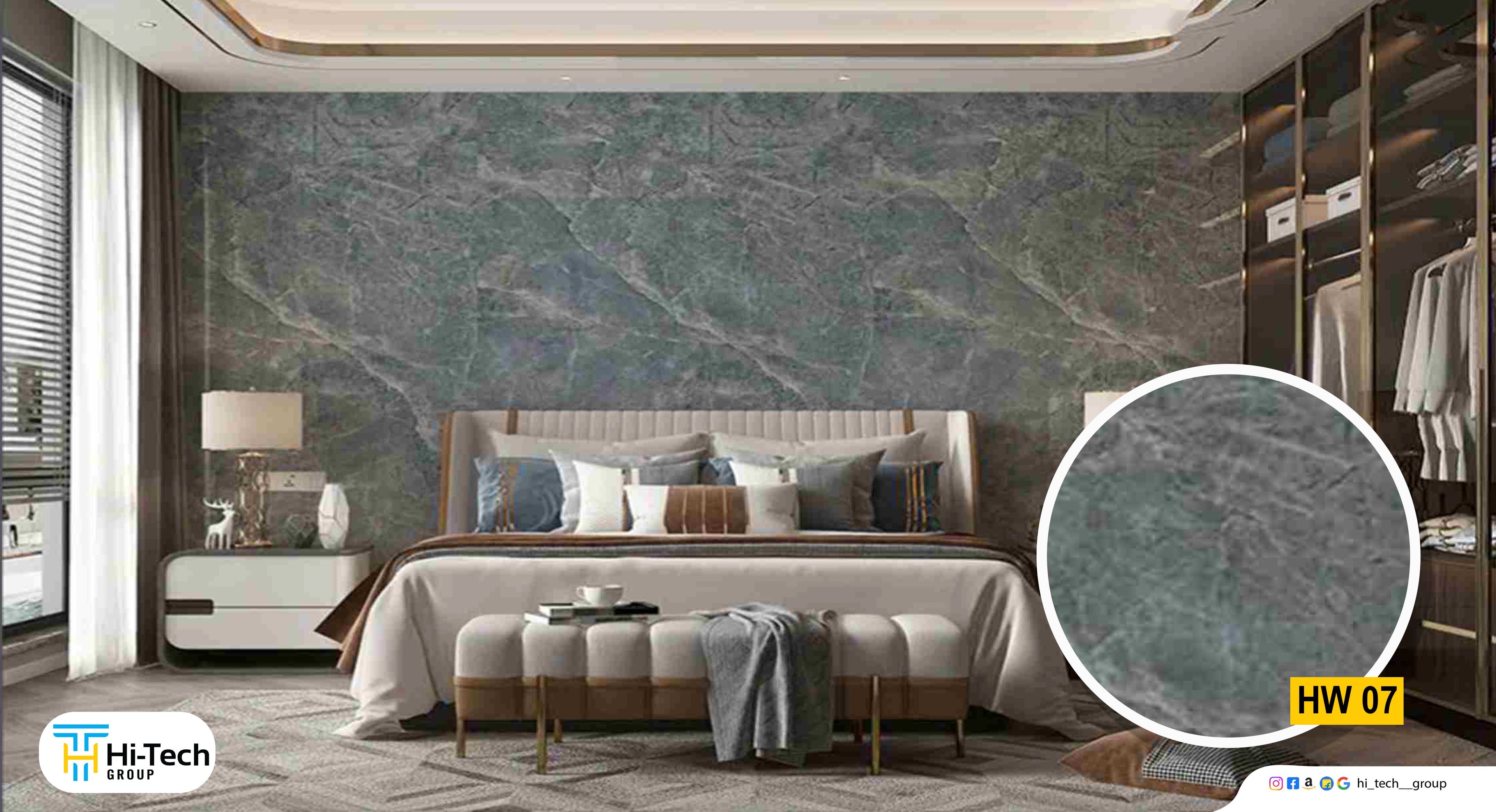 HITECH UV MARBLE STICKER (HW-07)