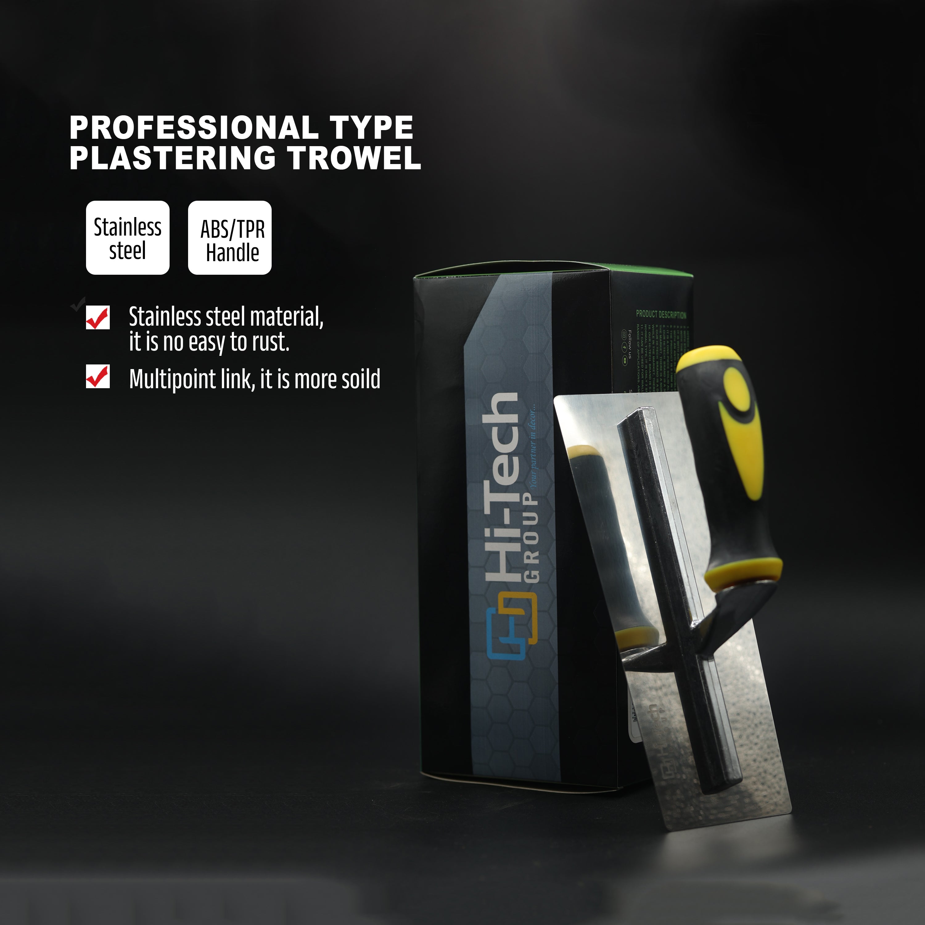 HITECH STAINLESS STEEL TROWEL (SMALL)