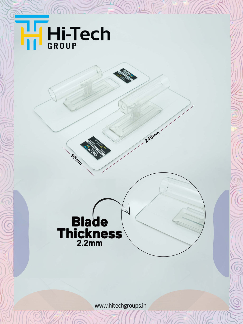 Transparent Acrylic Wall Putty Trowel