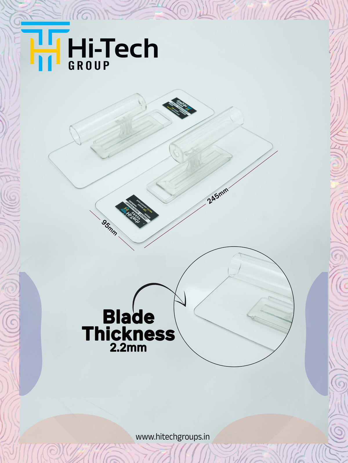 Transparent Acrylic Wall Putty Trowel